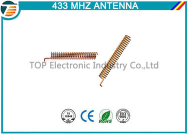 433Mhz Helical Spring Coil Cooper Antenna With Right Angle Connector,2 dbi inner internal type antenna