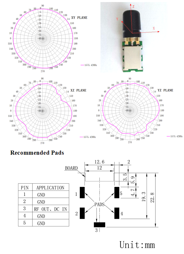 Omni Directional High Gain GPS Antenna 20 Dbi Portable TOPGPS12OD01