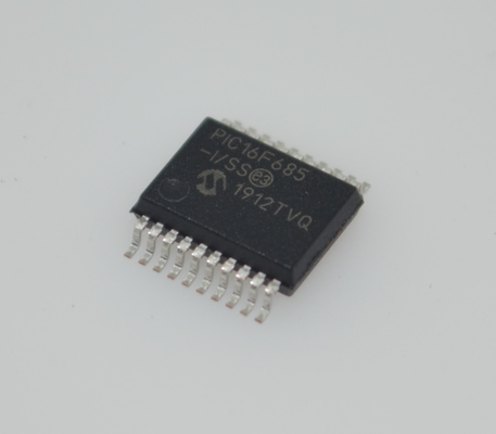 PIC16F685-I/SS 8-bit Flash MCU 20MHz Speed 3.5KB Memory 256B EEPROM 12x10-bit ADC 25 I/O Pins Wide 2.0-5.5V Range Industrial -40°C to +85°C SSOP-20 Package for Embedded Control
