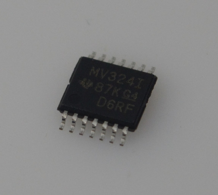 LMV324IPWR Low-Cost Quad Op-Amp with Rail-to-Rail Output 1.1MHz Bandwidth Low IQ (24µA/amp) 2.7-5.5V Operation Tiny TSSOP-14 Package -40°C to 125°C Range ESD Protection & High EMI Rejection
