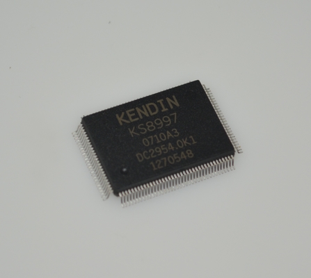 KSZ8997 9-Port 10/100 Managed Switch with QoS VLAN Energy Detection Auto-MDI/MDIX 3.3V Operation Industrial Temp (-40°C to +85°C) 128-Pin PQFP Package and Advanced Traffic Management