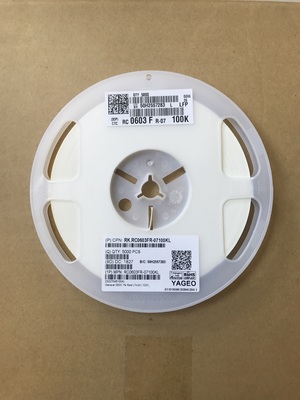 RC0603FR-07100KL 100kΩ Precision Resistor 0603 Case 1% Tolerance 100ppm/°C TCR 0.1W Rating Thin Film Technology Halogen-Free RoHS Compliant for Instrumentation & Control Systems