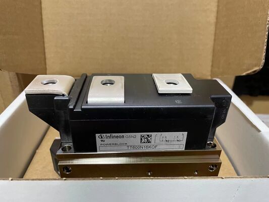 TT600N16KOF 1600V 600A Dual Thyristor Module Low VF 1.32V High Surge 21kA Pressure Contact Technology Isolated Baseplate Trench Gate UL Certified for Soft Starters and Rectifiers