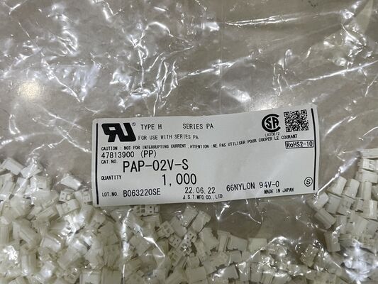 PAP-02V-S 2 Position 2.0mm Pitch Connector Housing PA Series Receptacle Crimp Termination Positive Lock Compact 3A Rating 100V AC for Wire-to-Board and High-Density Apps