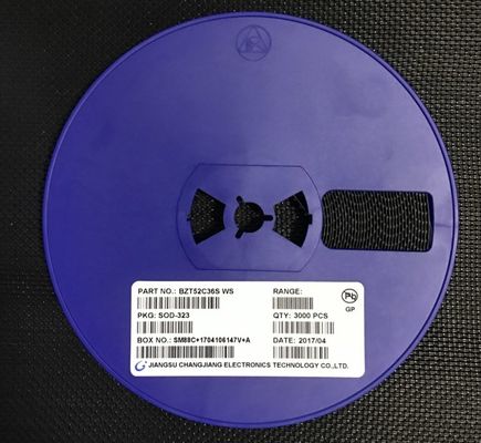 BZT52C36S 36V Zener Diode 500mW Power ±5% Tolerance SOD-323 Miniature Package Low ZZT and ZZK, Ideal for Voltage Regulation and Surge Protection