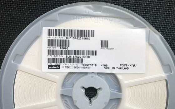 BLM15AG221SN1D 220Ω Ferrite Bead 0402 (1005 Metric) 1A Rated Current High Impedance@100MHz, Wide Temp -55°C to +125°C AEC-Q200