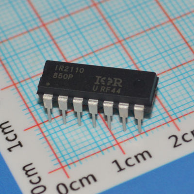 IR2110PBF Integrated Circuit 600V High-Low Driver 2A Peak Current 10V-20V Logic 500ns Rise Time Package / Case 14-DIP (0.300", 7.62mm) -40°C to +125°C
