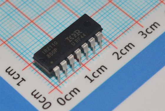 IR2110PBF Integrated Circuit 600V High-Low Driver 2A Peak Current 10V-20V Logic 500ns Rise Time Package / Case 14-DIP (0.300", 7.62mm) -40°C to +125°C