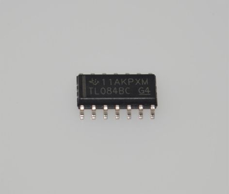 TL084BCDR Quad JFET-Input Op Amp 4MHz Bandwidth 13V/μs Slew Rate ±18V Supply 3pA Input Bias SOIC-14 -40°C to +125°C