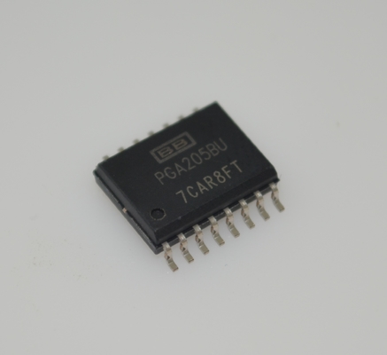 PGA205BU Programmable Gain Amplifier 1-1000x Gain Range 1MHz Bandwidth ±18V Supply 0.01% Gain Error DIP-16 -40°C to +85°C