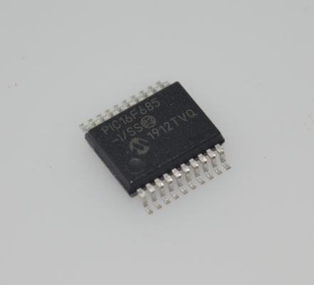 PIC16F685-I/SS 8-bit Flash MCU 20MHz Speed 3.5KB Memory 256B EEPROM 12x10-bit ADC 25 I/O Pins Wide 2.0-5.5V Range Industrial -40°C to +85°C SSOP-20 Package for Embedded Control