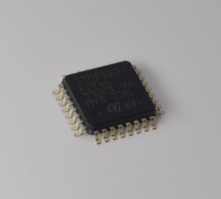 STM8S103K3T6C 8-Bit MCU with 8KB Flash 1KB RAM 16MHz Speed 10-bit ADC 4 Timers UART/SPI/I2C 2.95V-5.5V Range and 20-Pin TSSOP Package