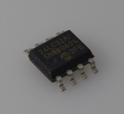 24LC32A-I/SN 32K I2C EEPROM 400kHz Speed 1M Write Cycles 2.5-5.5V Range 64-Byte Page Industrial Grade Low Power RoHS Compliant Compact SOIC-8 Package
