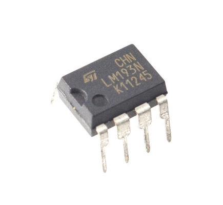 LM193N Dual Differential Comparator Wide 2V-36V Range Low 2mA Current Open-Collector Outputs Fast 1.3μs Response TO-5/DIP Packages - Ideal for Industrial/Auto Control Systems