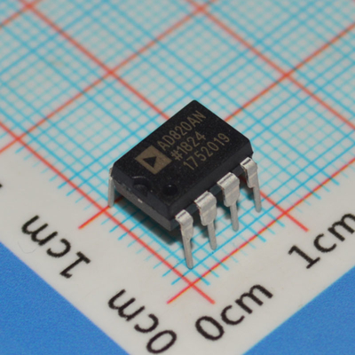 AD820AN Op-Amp 5MHz BW 16V/µs Slew Single/Dual Supply Low 1.8mA Current Rail-to-Rail Out -40°C~125°C 8-Pin DIP/SOIC Industrial Grade