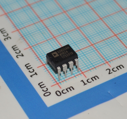 AD820AN Op-Amp 5MHz BW 16V/µs Slew Single/Dual Supply Low 1.8mA Current Rail-to-Rail Out -40°C~125°C 8-Pin DIP/SOIC Industrial Grade