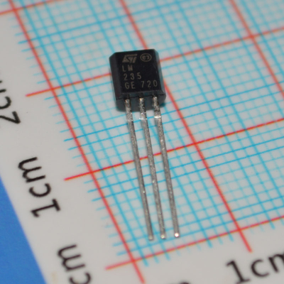 LM235Z Precision Celsius Temperature Sensor 1°C Accuracy 2°C to 150°C Range Linear 10mV/°C Output Easy Calibration Wide 4V-30V Supply Low Self-Heating TO-92 Package