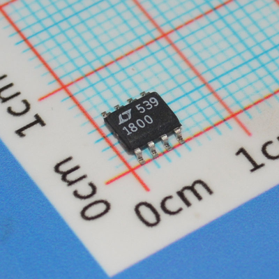 LT1800CS8#PBF Op Amp 100MHz Gain BW 450V/µs Slew Rate 3.5nV/√Hz Noise 2.7-12.6V Supply Rail-to-Rail I/O 8-Pin SOIC -40°C to 85°C Low Power
