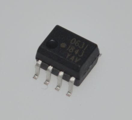 Ultra-Compact HCPL-0631-500E High CMR 3.5kV/μs 10kV/μs Isolation 1mA Low Current High Temp 110°C 5kV Isolation High Speed 1MBd Wide Vcc 2.7-5.5V SOIC-8 Package