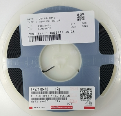RB521SM-30 30V 200mA Schottky Diode with Ultra-Low VF High-Speed Switching AEC-Q101 SOD-523 Halogen-Free Reverse Polarity Protection for Automotive Electronics