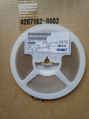 T491A105K025AT 1μF 25V Tantalum Capacitor 10% Tol A-Case 125°C Low ESR High Reliability Stable Performance for Automotive Industrial and Medical Applications