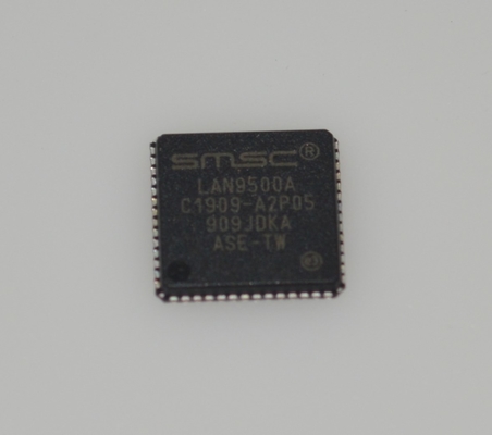 LAN9500A-ABZJ Advanced USB 2.0 to 10/100 Ethernet Controller with Hi-Speed 480Mbps Integrated MAC/PHY & EEPROM Ultra-Low Power Industrial Temp Robust ESD and Compact 36-pin QFN for Embedded Designs