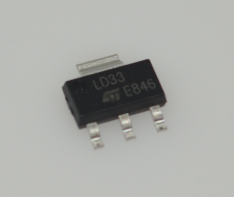 LD1117S33CTR 3.3V LDO Voltage Regulator with 1A Output Low Dropout Voltage High Accuracy Over-Current & Thermal Protection Stable with Ceramic Capacitors SOT-223 Package