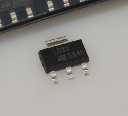 LD1117S33CTR 3.3V LDO Voltage Regulator with 1A Output Low Dropout Voltage High Accuracy Over-Current and Thermal Protection Stable with Ceramic Capacitors SOT-223 Package