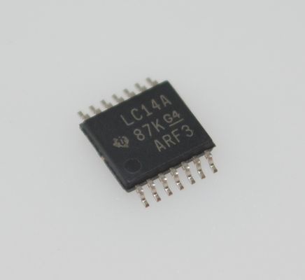 SN74LVC14APWR 6-Channel Schmitt-Trigger Inverter with 1.65-5.5V Wide VCC 10ns Max tp 0.5μA Low ICC ±24mA Output Drive HBM ESD Protection TSSOP-14 Package and -40°C to +125°C Rating