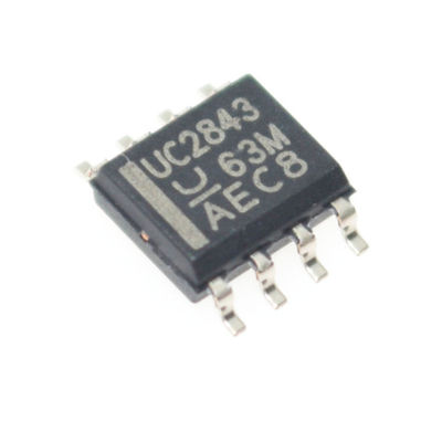 UC2843D8TR Current-Mode PWM Controller with 500kHz Operation 8.4V/7.9V UVLO 50mA Totem-Pole Output Internal Trimmed Bandgap Low Start-Up and Operating Current in SOIC-8