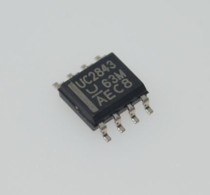 UC2843D8TR Current-Mode PWM Controller with 500kHz Operation 8.4V/7.9V UVLO 50mA Totem-Pole Output Internal Trimmed Bandgap Low Start-Up & Operating Current in SOIC-8