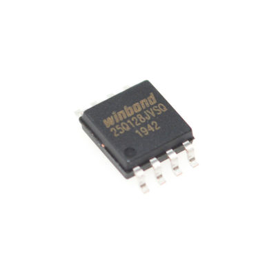 W25Q128JVSIQ 128Mb SPI NOR Flash 133MHz 4KB Sector Erase Dual/Quad I/O 3V Power 100K Cycles 20-Year Retention 8-SOIC Security Register