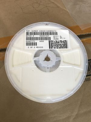 C0603C104K8RACTU 100nF 10V X7R 0603 MLCC Featuring 10% Tolerance High Capacitance Stable Performance from -55°C to +125°C and RoHS Compliance