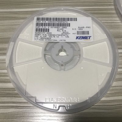C0603C475K8PACTU MLCC 4.7µF 10V X7R 0603 Ceramic Capacitor High Capacitance Stable Performance RoHS Compliant and AEC-Q200 Auto Grade