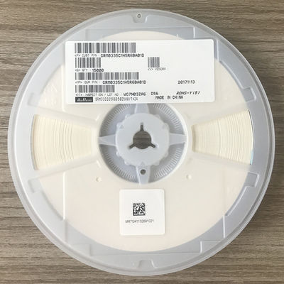 GRM0335C1H5R6BA01D 5.6pF ±0.1pF 0402 MLCC with 50V Rating C0G (NP0) Dielectric for Ultimate Stability High Q Factor Ultra-Low Loss Halogen-Free and Tape and Reel Packaging for Automotive Circuits