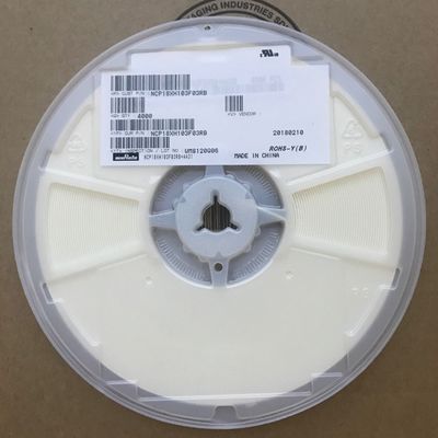 NCP18XH103F03RB 10kΩ NTC Thermistor with ±1% Tolerance 0603 Size 1% Beta Value Accuracy 0.5mW/°C Dissipation Factor Tape and Reel Automotive AEC-Q200 Grade Wide -40°C to 125°C Range