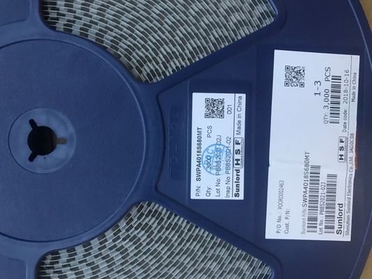SWPA4018S680MT 68μH Power Inductor with 20% Tolerance 4018 Size 1.24A Sat Current 1.15A Temp Rise Current Shielded Construction -40°C to 125°C Range RoHS Compliant Tape & Reel Packaging