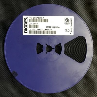 BAS70W-7-F 70V 200mA Dual Series Schottky Diode with 1V Low Vf 4ns Fast Switching SOD-123 Package High Efficiency AEC-Q101 Qualified Tape & Reel Packaging