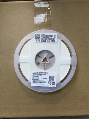 RC0603FR-07220KL 220kΩ Precision Resistor 0603 Case 1% Tolerance 100ppm/°C TCR 0.1W Rating Thin Film Technology Halogen-Free RoHS Compliant for High-Voltage Divider & Sensor Circuits
