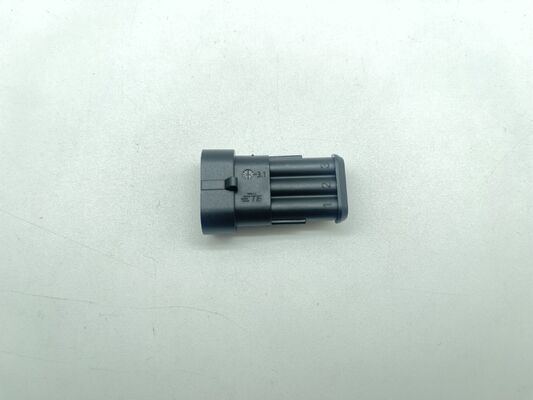 282105-1 3 Position 5.0mm Pitch Wire-to-Board Header Vertical Through Hole Shrouded Friction Lock Polarized 9A Rating for Power Supplies and Industrial Controls