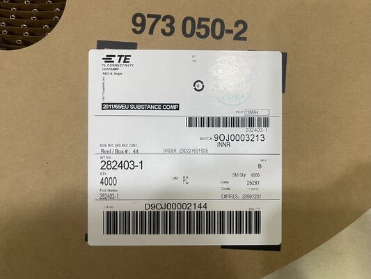 282403-1 8 Position 2.5mm Pitch Wire-to-Board Receptacle Crimp Housing Friction Lock Polarized UL 94V-0 4.5A Rating Panel Mount for Industrial and Automotive