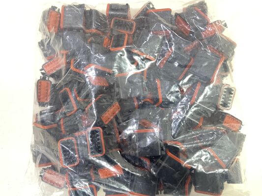 DT06-12SB 12 Position 4.19mm Pitch Automotive Connector Black Receptacle Crimp Housing Wedgelock Integrated Latch IP68 Sealed 13A Rating for Harsh Environment Wiring