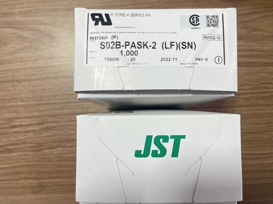 S02B-PASK-2 2 Position 2.0mm Pitch Header PA Series Top Entry Through Hole Tin Plating 3A Rating 100V AC for Wire-to-Board and Compact Electronics