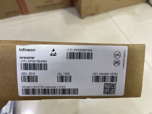 IRF5305PBF P-Chan MOSFET -55V Vdss -31A Id 65mOhm Rds(on) fast switching logic level gate TO-220 package